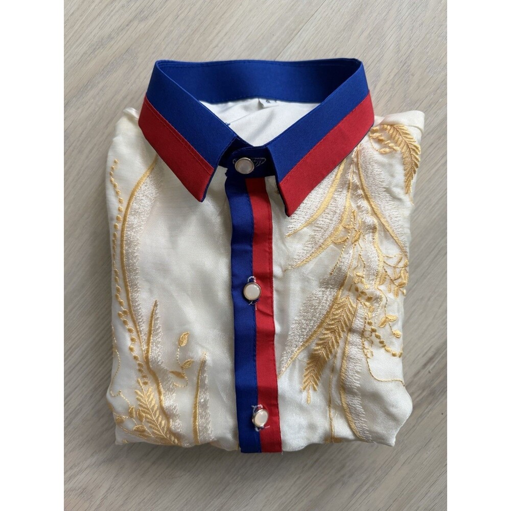 Boys Barong Tagalog Formal Dress Philippine National Costume, Size 8 Patriotic